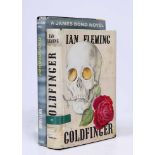 A FIRST EDITION IAN FLEMING BOOK 'Goldfinger' and a Book club edition 'Moonraker' (First)