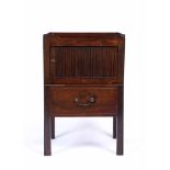 A GEORGE III TRAY TOPPED COMMODE 50cm wide x 77cm high