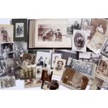 A VICTORIAN FAMILY PHOTOGRAPH ALBUM with views in the UK and abroad, further 19th Century