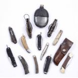 A SELECTION OF GENTLEMAN'S ARMY AND FOLDING PENKNIVES