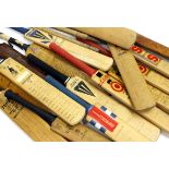 A COLLECTION OF EARLY 20TH CENTURY AND LATER SIGNED CRICKET BATS