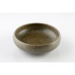 Nora Braden (British, 1901-2001) Bowl crackled celadon glaze impressed potter's seal 5.5cm high,