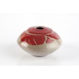 Alan Caiger-Smith (British, b.1930) Vase, 1972 abstract red motif painted potter's monogram and date