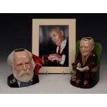 A BAIRSTOW MANOR POTTERY TOBY JUG entitled 'The Diaries of Tony Benn' by Ray Noble, Limited