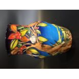 A MOORCROFT AQUITAINE PATTERN VASE by Emma Bossans, Limited Edition No. 41/250, painted and