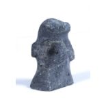 AN ESKIMO STONE FIGURE of a penguin, 9cm high