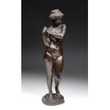 LOUIS TUAILLON (GERMAN 1862-1919) 'Standing Girl', originally designed circa 1911, bronze,