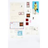 Stamp Out Art Collection of stamps and postcards to include work by David Hockney, Allen Jones,