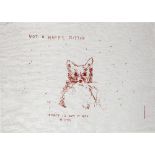Tracey Emin (British, b.1963) 'Not a Happy Kitten, In Fact I'd Say It Was A Dog', 2003 screen-