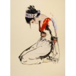 Donald Hamilton Fraser (British, 1929-2009) Seated ballet dancer IX/XXV, signed and numbered in