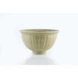 David Leach (British, 1911-2005) Bowl celadon, cut sides impressed potter's seal 8.8cm high, 15.