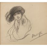 Ernest Howard Shepard (British, 1879-1976) The Feathered Hat dated in pencil (lower right) pencil