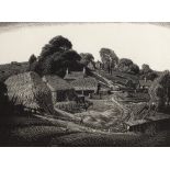 Charles William Taylor (British, 1878-1960) The Farmyard 4/50, signed and numbered in pencil (in the