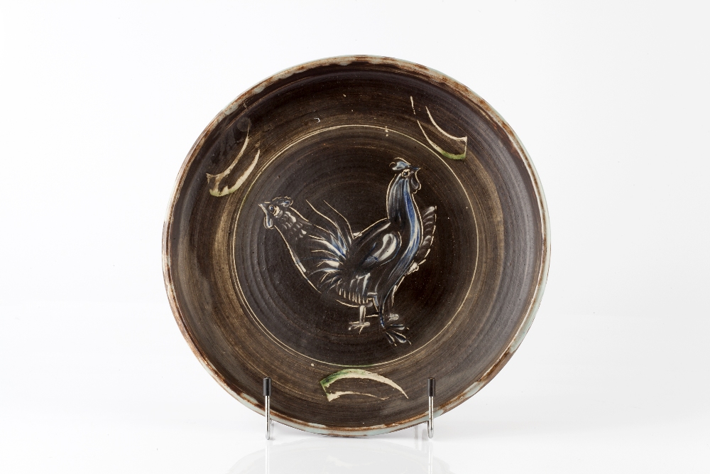 Sybil Finnemore (British, fl.1924-1961) at Yellowsands Pottery Bowl decorated with chickens