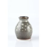 Bernard Leach (British, 1887-1979) at Leach Pottery Vase grey glaze, with white spots impressed