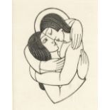 Eric Gill (British, 1882-1940) The Soul and The Bridegroom published in the Song of Soul, 1927