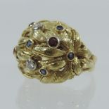WITHDRAWN An 18 carat gold ruby,