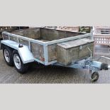 A plywood and steel framed two tonne car trailer,