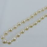 A freshwater pearl single strand necklace