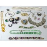 A collection of costume jewellery,