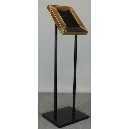 A wooden wall plaque, together with a metal menu display stand, - Image 2 of 2