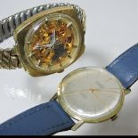 A 1960's Silvana 14 carat gold cased gentleman's wristwatch,