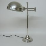 An Art Deco style chrome desk lamp,