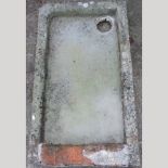 A 19th century stone sink,