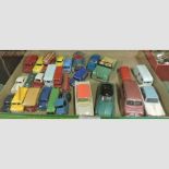 A collection of 1950's and 1960's diecast model cars to include Dinky and Corgi