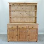 A modern pine dresser,