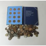 A collection of pre-decimal and later coins