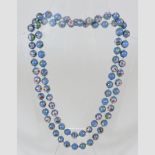 A cloisonne bead necklace