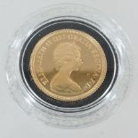 A gold sovereign, dated 1979,