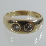 An 18 carat gold gentleman's gypsy ring,