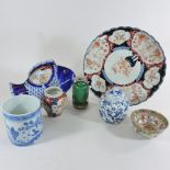 A collection of oriental pottery,
