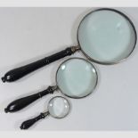 A magnifying glass,