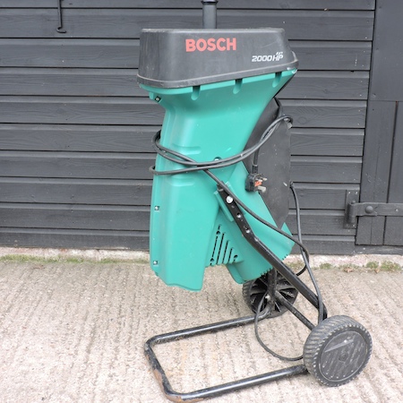 A Bosch electric garden shredder