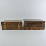 A tunbridge ware box, 30cm,