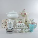 A collection of Emma Bridgewater pottery to include a tea pot and pint mug,