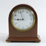A 19th century French mahogany cased mantle clock,