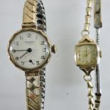 A 9 carat gold Excalibur ladies wristwatch,