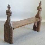 A 17th century and later Church pew,