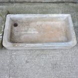 A 19th century stone sink,