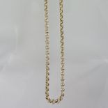 A 9 carat gold link necklace