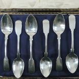 A collection of six William IV spoons by Anne Payne,
