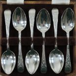 A collection of six Victorian spoons by William Coghill, Glasgow,