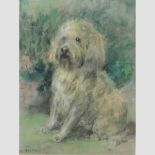 Cecil Elgee, dog, pastel,