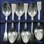 A collection of six spoons by James Beebe,