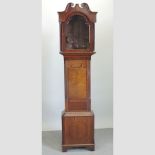 A George III longcase clock case,