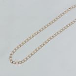 A 9 carat gold link necklace,